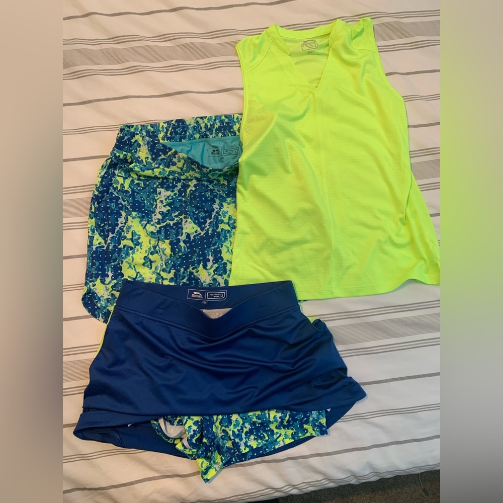 Golf top and matching skorts
